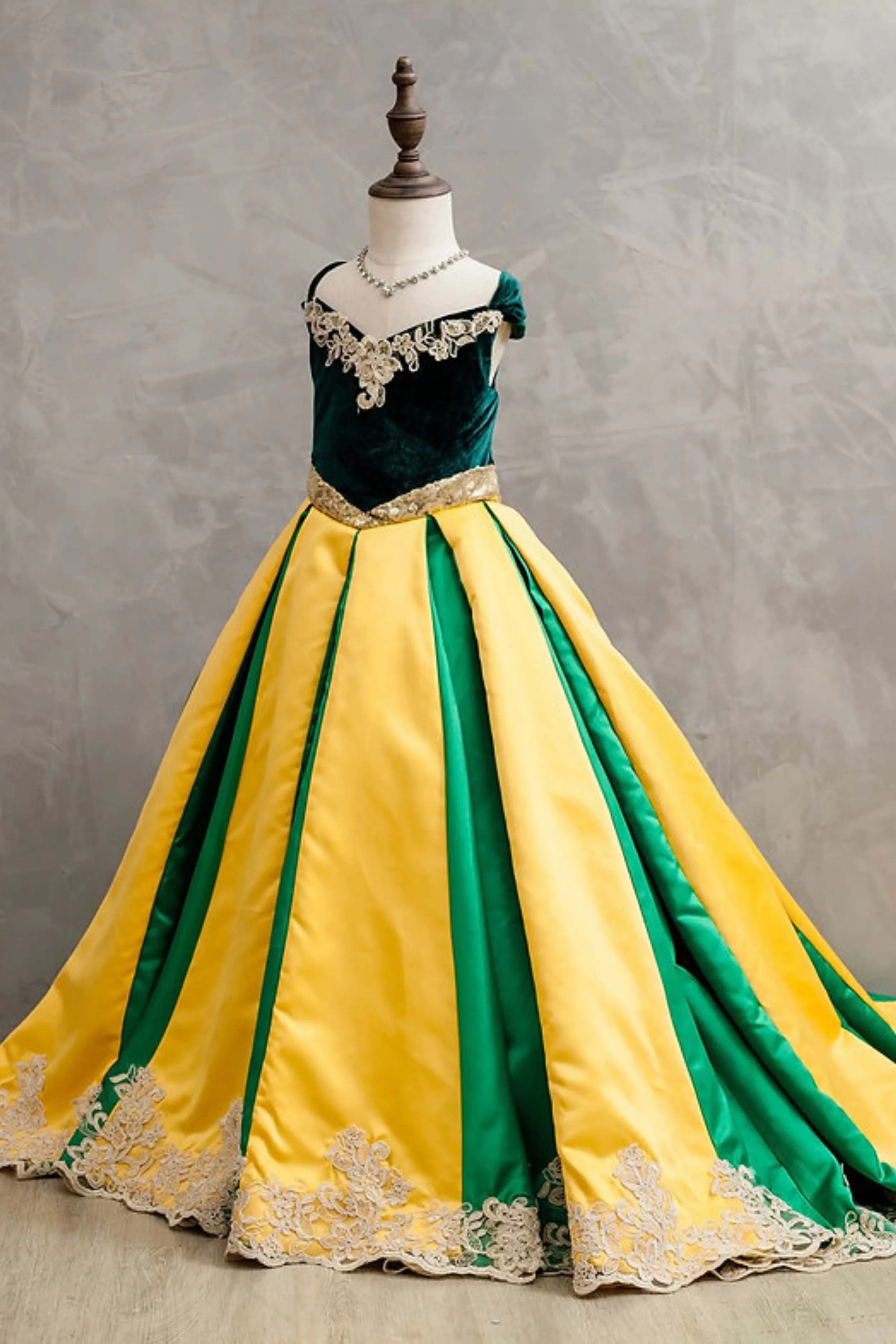 Anna Green & Gold Coronation Gown