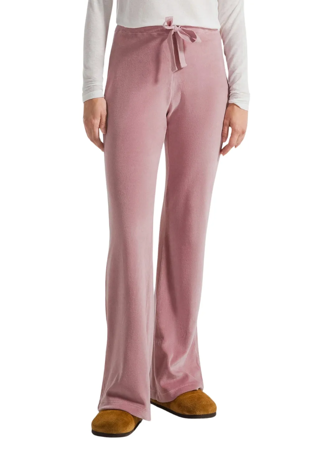 CHENILLE FLARED PANTS