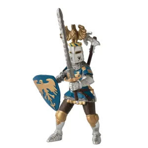 Crested Blue Knight; The Fantasy World (Papo)