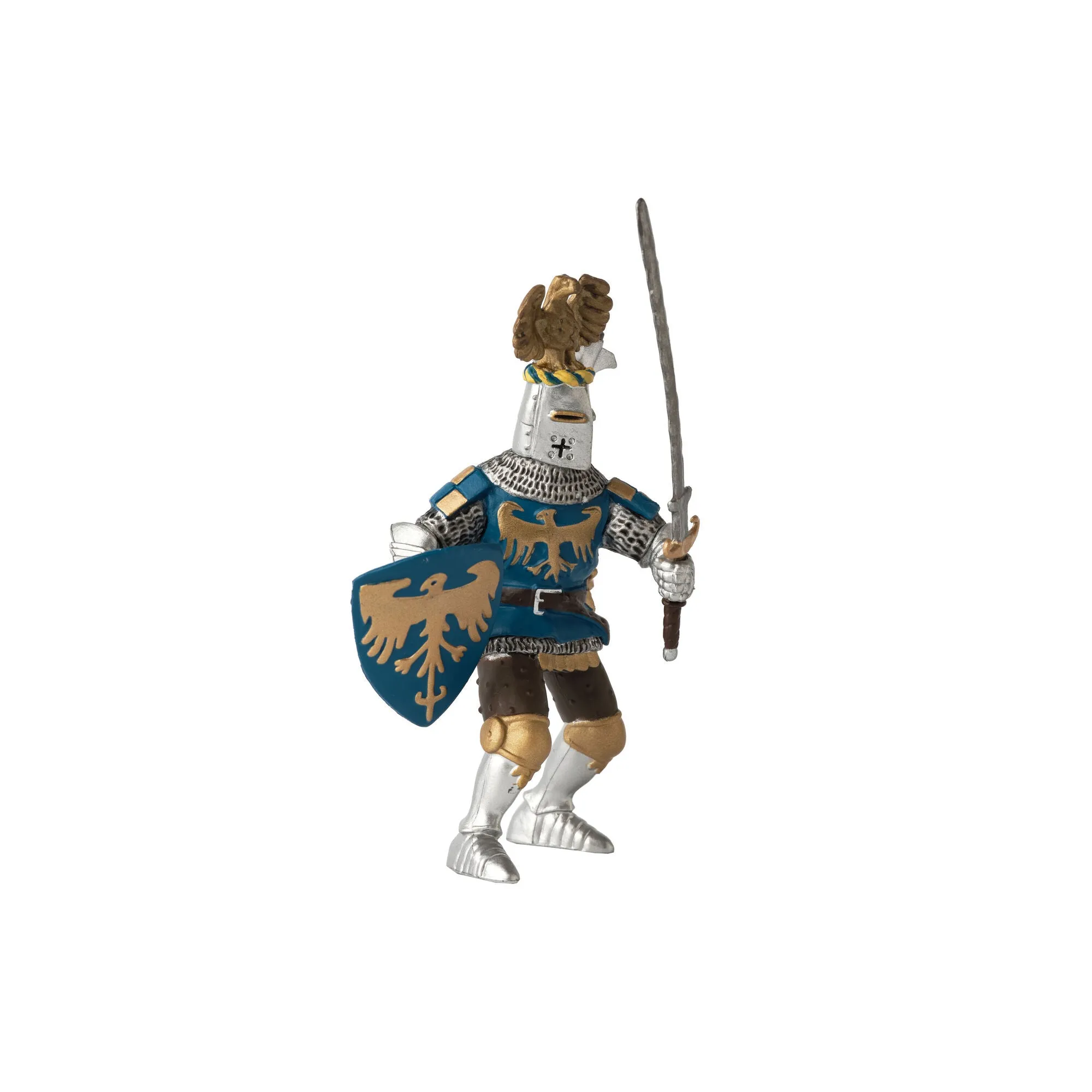 Crested Blue Knight; The Fantasy World (Papo)