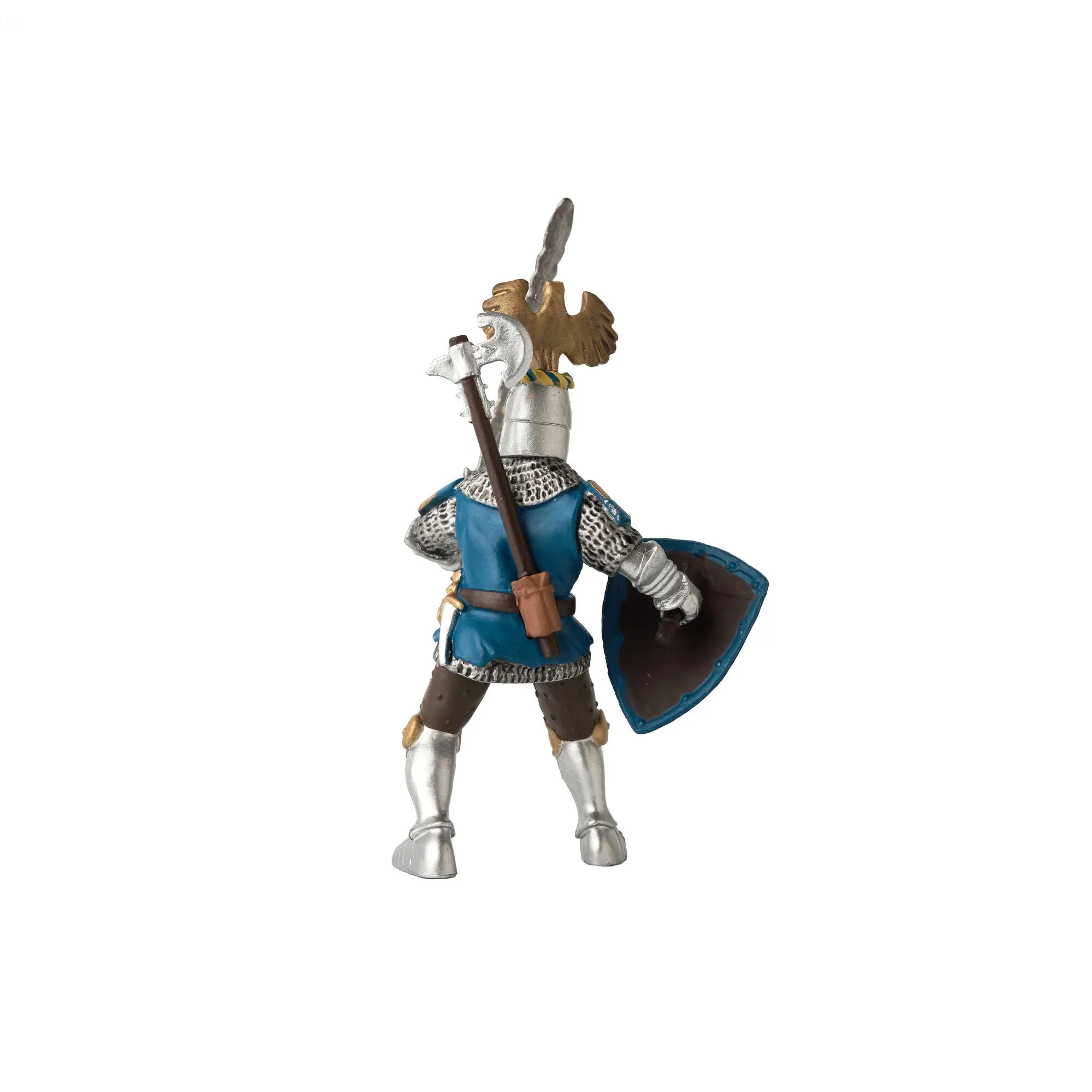 Crested Blue Knight; The Fantasy World (Papo)