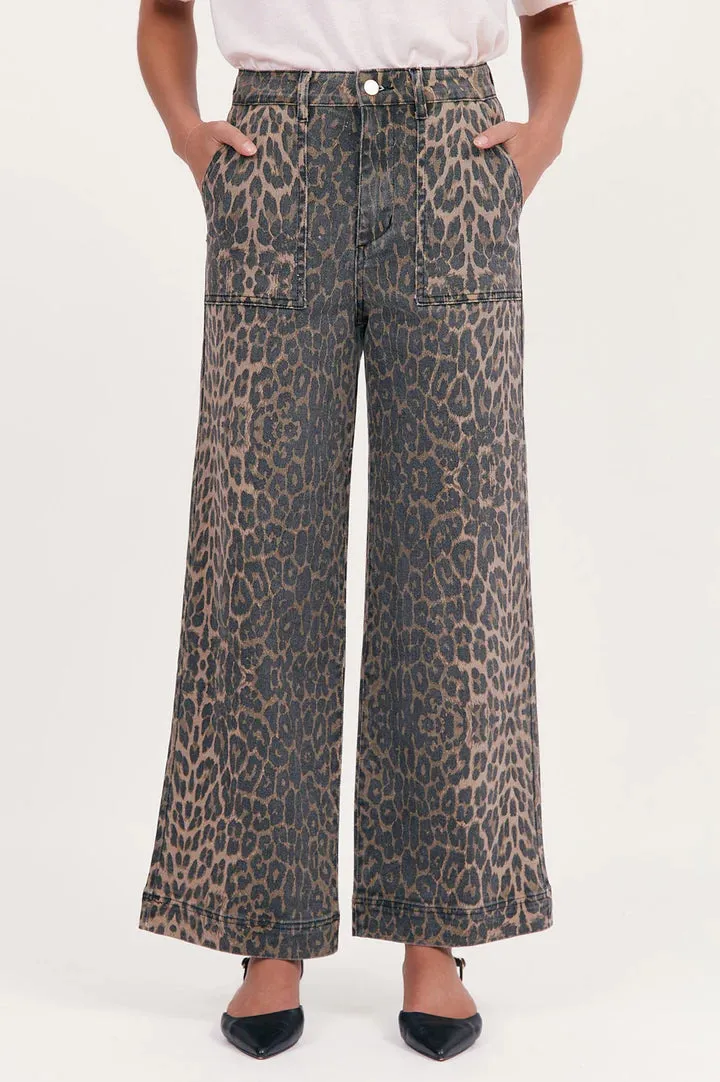Evie Leopard Print Jean