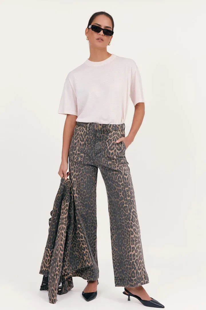 Evie Leopard Print Jean