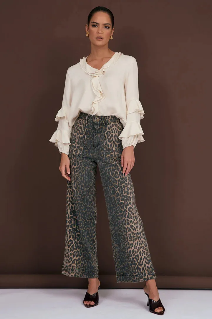 Evie Leopard Print Jean