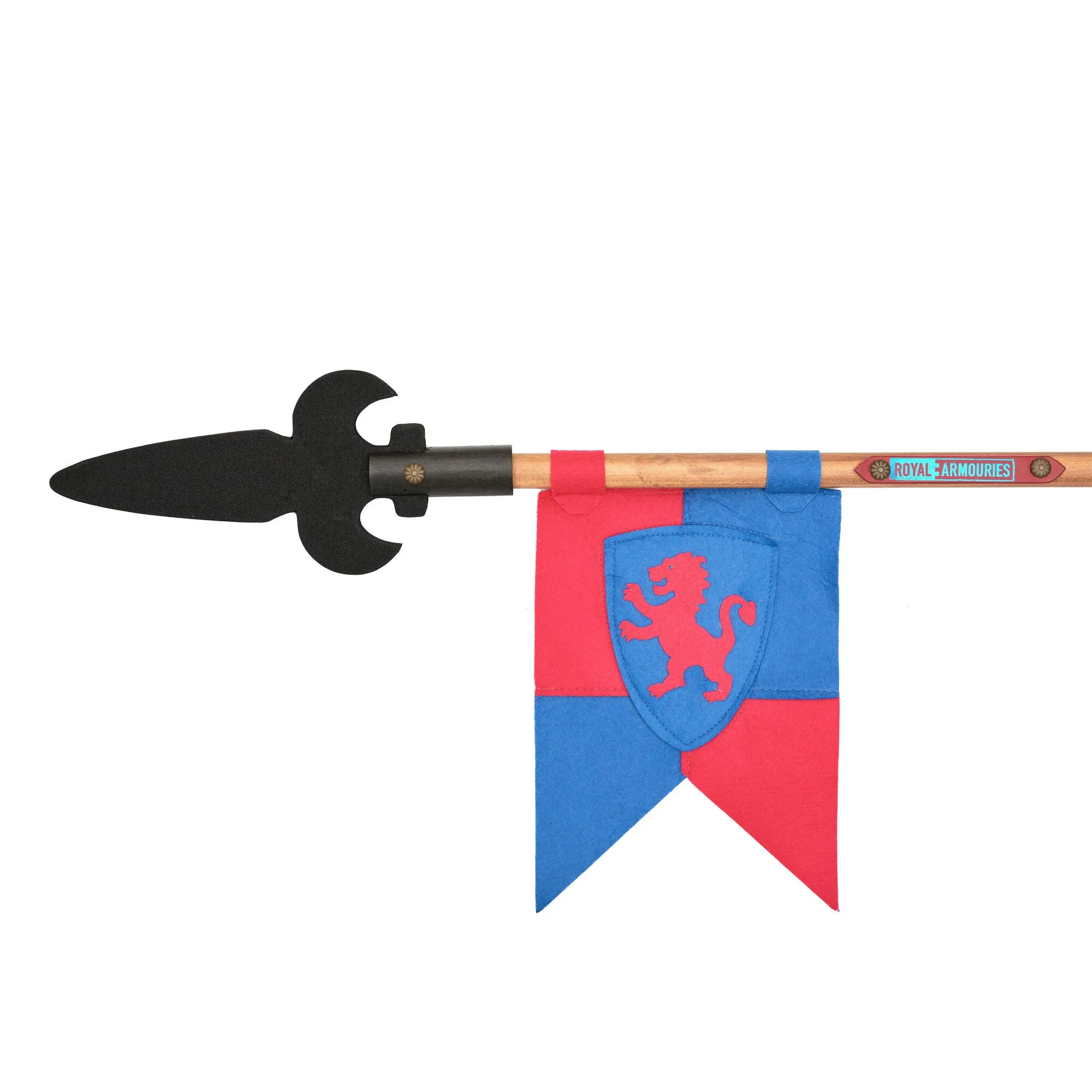 Medieval Halberd - Red and Blue