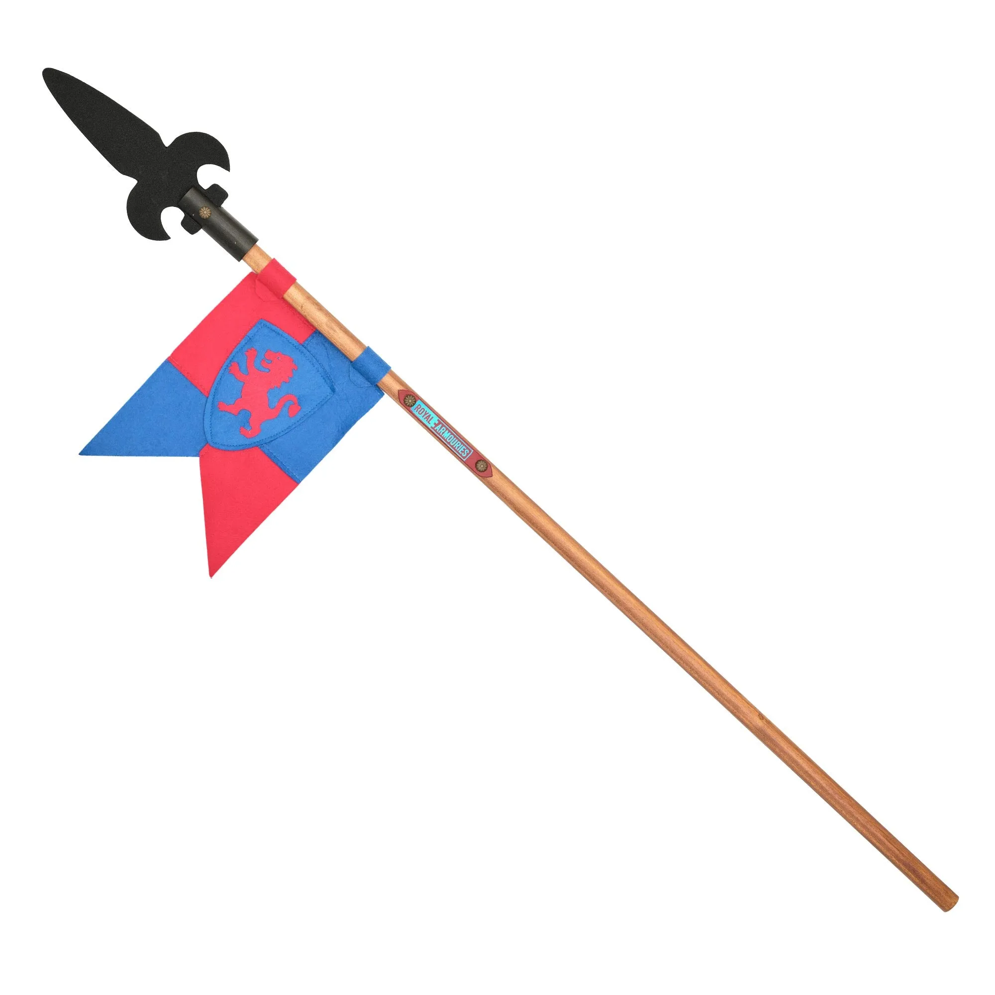 Medieval Halberd - Red and Blue