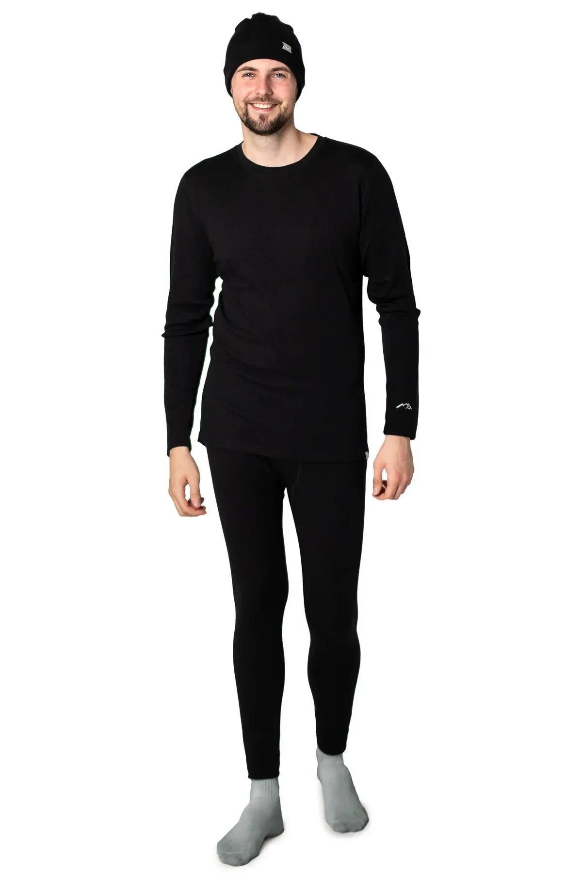 Men's Black Set   Black Beanie