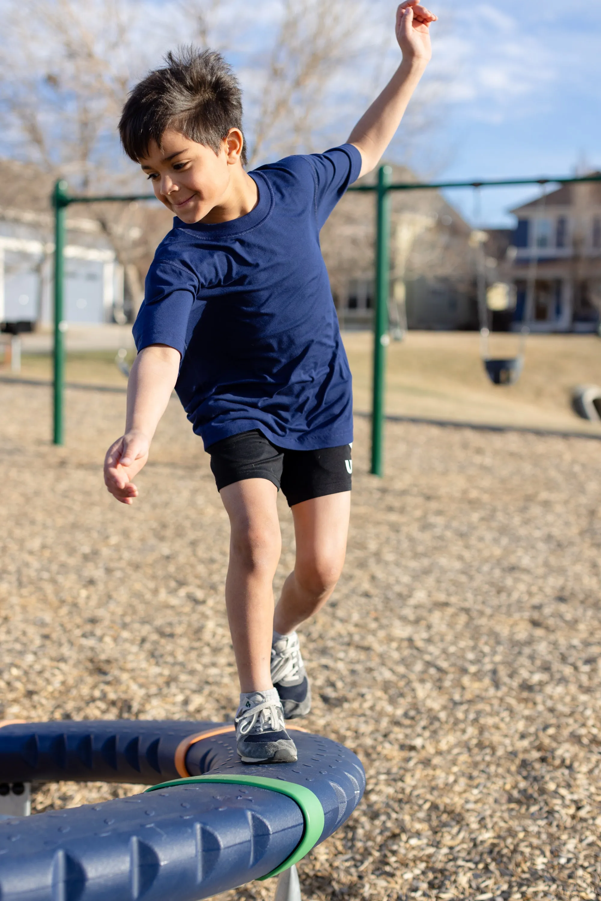 No Limbits Adaptive Boy's Charcoal Sensory Tee